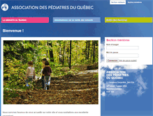 Tablet Screenshot of pediatres.ca